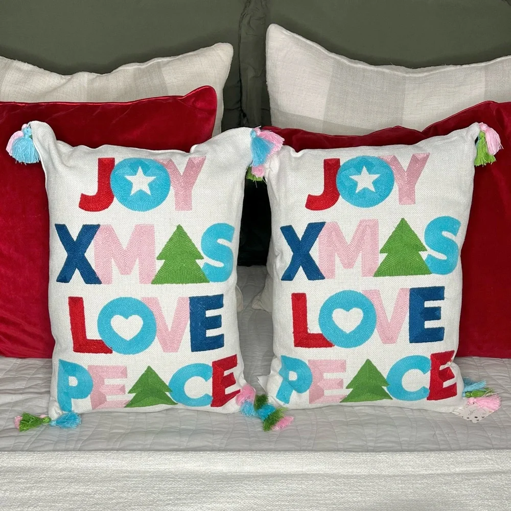 Cute Colorful Christmas Pillows